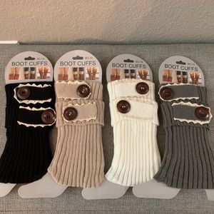 NEW*BOOT CUFFS* 4 COLORS INCLUDED *BUNDLE*